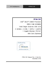 Aaeon PFM-CVS Manual preview