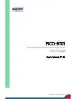 Aaeon PICO-BT01 User Manual preview