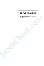 Предварительный просмотр 1 страницы Aaeon SBC-411 Manual