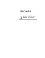 Aaeon SBC-658 User Manual preview