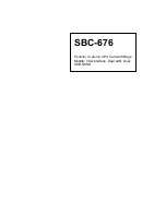 Aaeon SBC-676 Quick Installation Manual предпросмотр