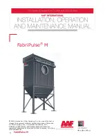 AAF FabriPulse M Installation, Operation And Maintenance Manual preview