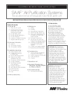 AAF Flanders SAAF RU500V Manual предпросмотр