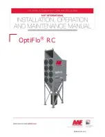 Предварительный просмотр 1 страницы AAF OptiFlo RC Series Installation, Operation And Maintenance Manual