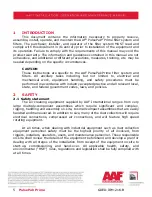 Preview for 5 page of AAF PulsePak Prime 10-2H Installation, Operation And Maintanance Manual