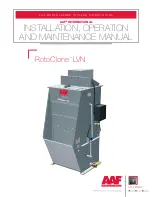 AAF RotoClone LVN Installation, Operation And Maintenance Manual предпросмотр