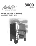 Aaladin 8000 SERIES Operator'S Manual preview