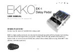 Предварительный просмотр 1 страницы Aalberg Audio EKKO EK-1 User Manual