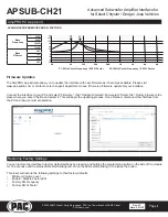 Предварительный просмотр 4 страницы AAMP Global PAC APSUB-CH21 Manual