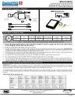 Preview for 5 page of AAMP Global PAC RadioPRO RPK5-GM4101 Manual