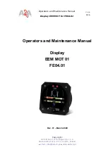 Preview for 1 page of A&A Tech EEM MOT 01 FE04.01 Operator And  Maintenance Manual