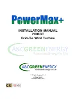 A&C Green Energy PowerMax+ 2000GT Installation Manual preview