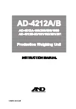 A&D AD-4212A Instruction Manual preview