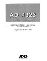 Preview for 1 page of A&D AD-4323 Instruction Manual