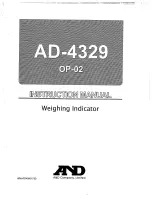 A&D AD-4329 Instruction Manual preview