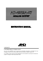 Preview for 1 page of A&D AD-4329A-07 Instruction Manual