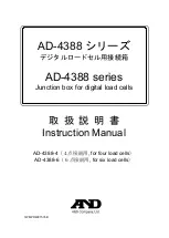 A&D AD-4388 Series Instruction Manual preview