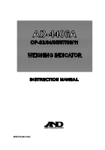 A&D AD-4406A Instruction Manual preview