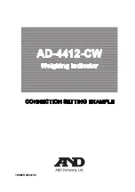 Preview for 1 page of A&D AD-4412-CW Manual