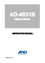 A&D AD-4531B Instruction Manual предпросмотр