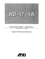 A&D AD-4714A Instruction Manual предпросмотр