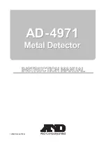 Preview for 1 page of A&D AD-4971 Instruction Manual