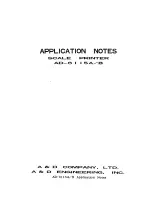 A&D AD-8115A Instruction Manual preview