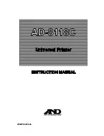 Preview for 1 page of A&D AD-8118C Instruction Manual