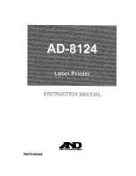 Предварительный просмотр 1 страницы A&D AD-8124 Instruction Manual