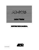 Предварительный просмотр 1 страницы A&D AD-8125 Instruction Manual