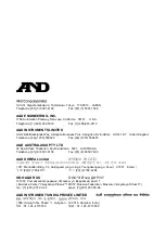 Preview for 33 page of A&D AD-8551R Instruction Manual
