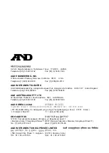 Предварительный просмотр 33 страницы A&D AD-8551R Instruction Manual