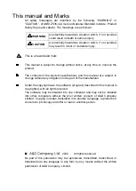 Предварительный просмотр 2 страницы A&D AD-8552EIP Instruction Manual