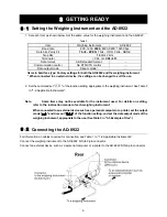 Предварительный просмотр 8 страницы A&D AD-8922 Instruction Manual