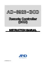 A&D AD-8923-BCD Instruction Manual предпросмотр