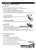 Предварительный просмотр 6 страницы A&D AD-8931 Instruction Manual