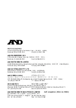 Preview for 12 page of A&D AD-8931 Instruction Manual