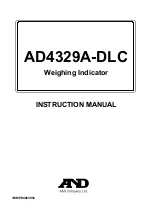 Preview for 1 page of A&D AD4329A-DLC Instruction Manual