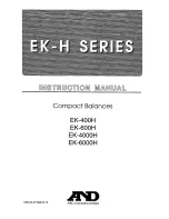 Preview for 1 page of A&D EK-4000H Instruction Manual