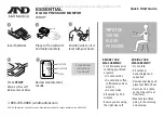 A&D ESSENTIAL UB-525 Quick Start Manual предпросмотр