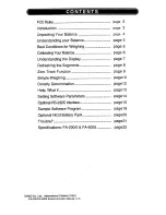 Предварительный просмотр 3 страницы A&D FA-2000 Instruction Manual