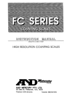 A&D FC-500 Instruction Manual preview