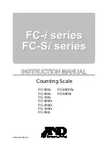 A&D FC-5000Si Instruction Manual preview