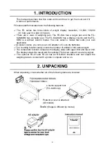 Предварительный просмотр 4 страницы A&D FG Series Instruction Manual