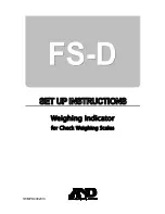 A&D FS-D Setup Instructions preview