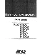A&D FX-300 Instruction Manual preview