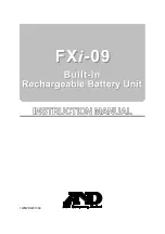 Preview for 1 page of A&D FXi-09 Instruction Manual