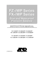 A&D FZ-120iWP Instruction Manual preview