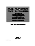 A&D FZ-300CT Instruction Manual preview