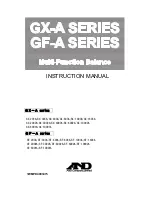 A&D GF-10001A Instruction Manual preview